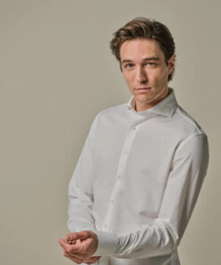 White Japanese knitted shirt