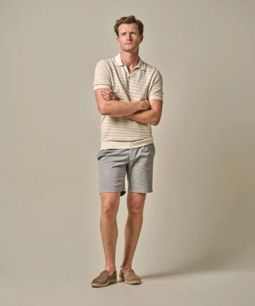 Open-collar crochet polo - Image 3