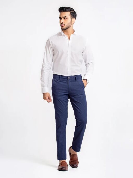 Men's Navy Blue Chino Pant - Image 4