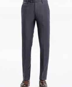 Men's Dark Grey Formal Pant