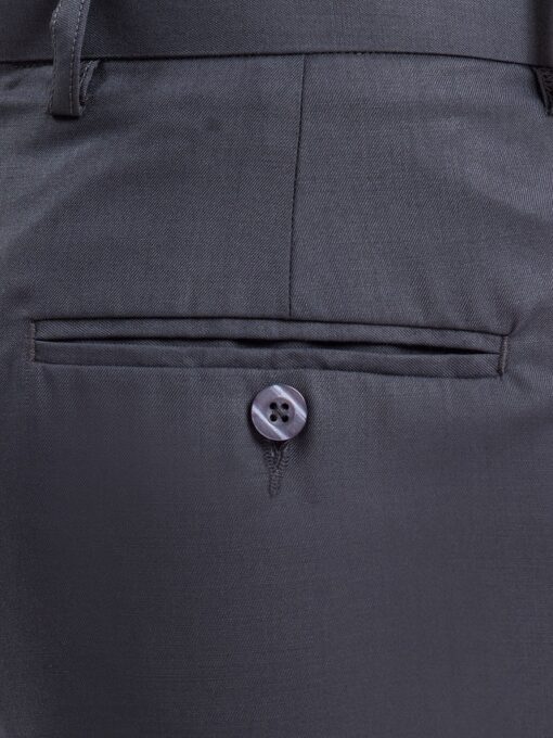 Men's Dark Grey Formal Pant - Image 4