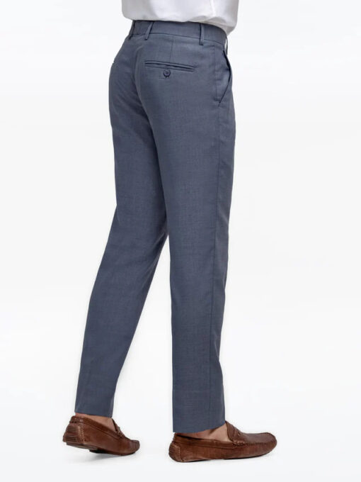 Men's Steel Blue Formal Pant - Image 2