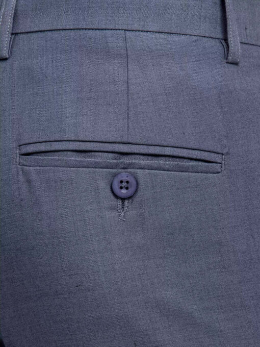 Men's Steel Blue Formal Pant - Image 3