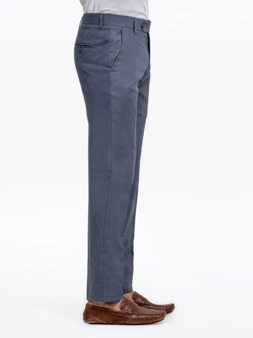 Men's Steel Blue Formal Pant - Image 4