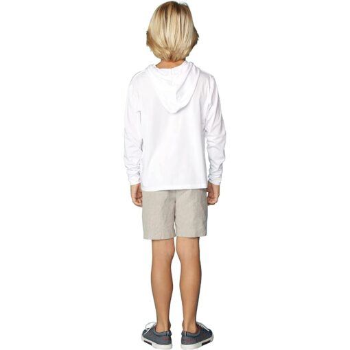 INGEAR Boys UPF 50+ Sun Protection UV Hoodie T-Shirt Long Sleeve with Pockets SPF Shirt Boys Sun Shirt with Hood - Image 4