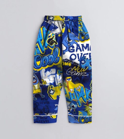 Game Over Play Pure Cotton Printed Nightsuit Set - Image 3
