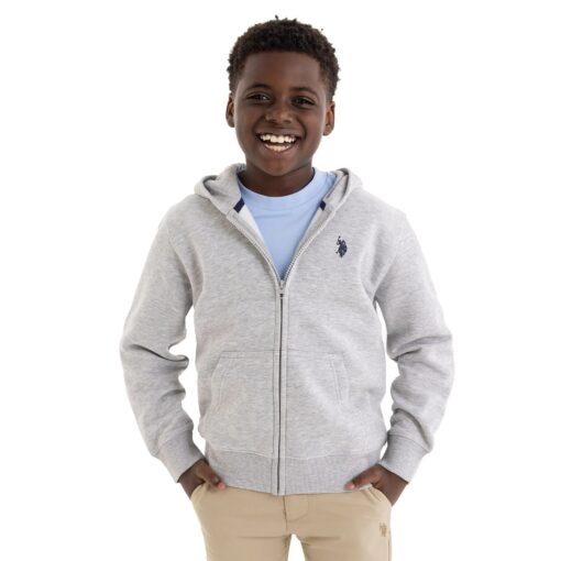 U.S. Polo Assn. Boys Fleece Zip-Up Hoodie