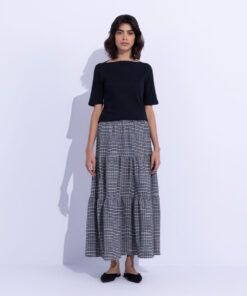 Gingham Tier Skirt