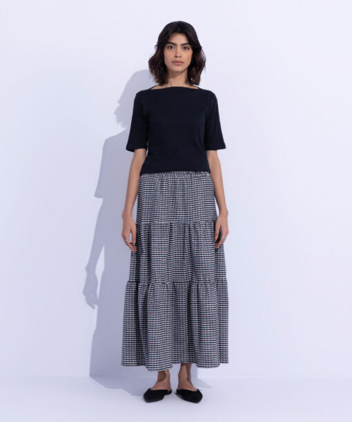 Gingham Tier Skirt