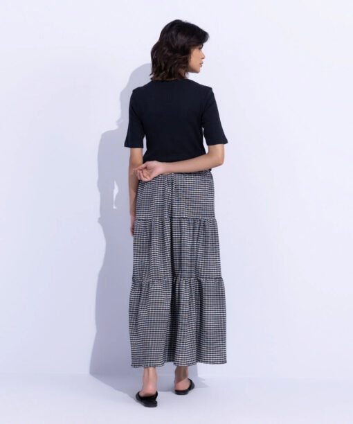 Gingham Tier Skirt - Image 3