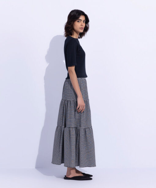 Gingham Tier Skirt - Image 2