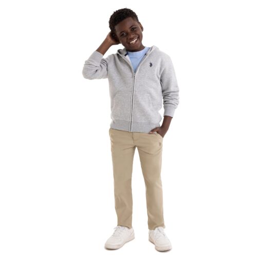 U.S. Polo Assn. Boys Fleece Zip-Up Hoodie - Image 4