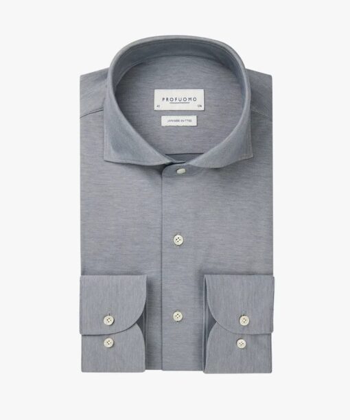 Blue Japanese knitted shirt