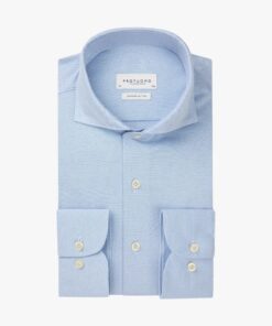 Blue Oxford Japanese knitted shirt