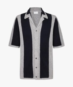 Camp stripe cotton polo