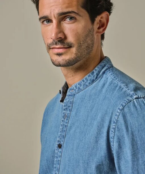Japanese denim standing collar - Image 4