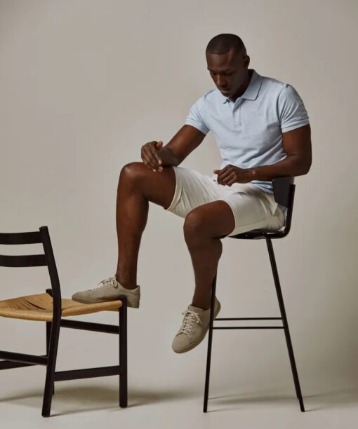 Light blue pique polo - Image 4