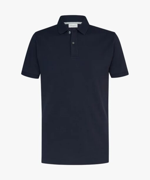 Navy pique polo - Image 2