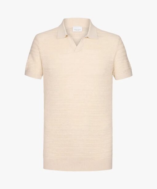 Open-collar crochet polo - Image 6