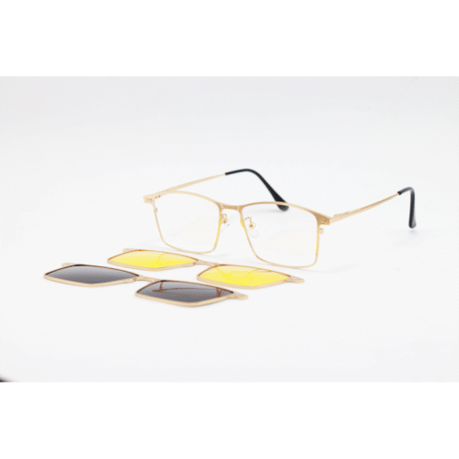 MAYBACH - 8009 - Metal - Rectangle - Dual - Attachment - Blue Cut - Polarized - Eyewear - Sunglasses