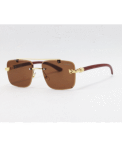 Cartier - 22510 - Metal - Rimless - Rectangle - Double Bridge - Sunglasses