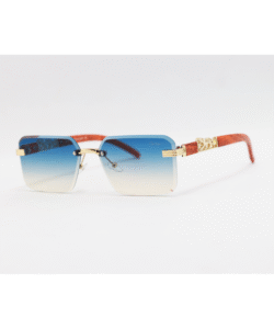 Cartier - 22512 - Metal - Rimless - Rectangle - Sunglasses