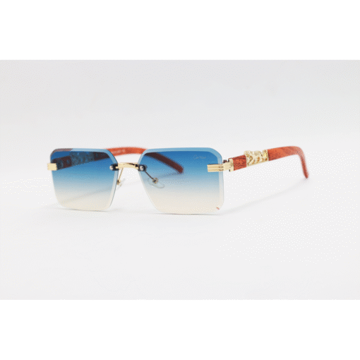 Cartier - 22512 - Metal - Rimless - Rectangle - Sunglasses