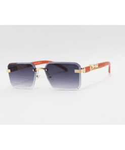 Cartier - 22512 - Metal - Rimless - Rectangle - Sunglasses