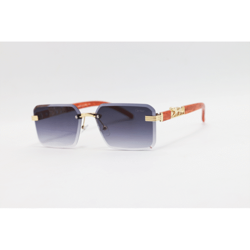 Cartier - 22512 - Metal - Rimless - Rectangle - Sunglasses