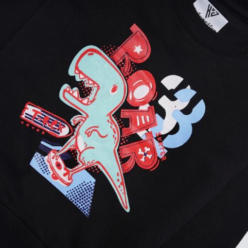 Boys Printed Full Sleeve Sweat T-Shirt (7204) - Image 2