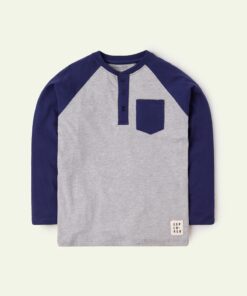 Grey & Blue Henley