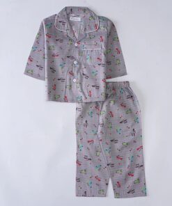 Boys Night Suit Full Sleeves Cars