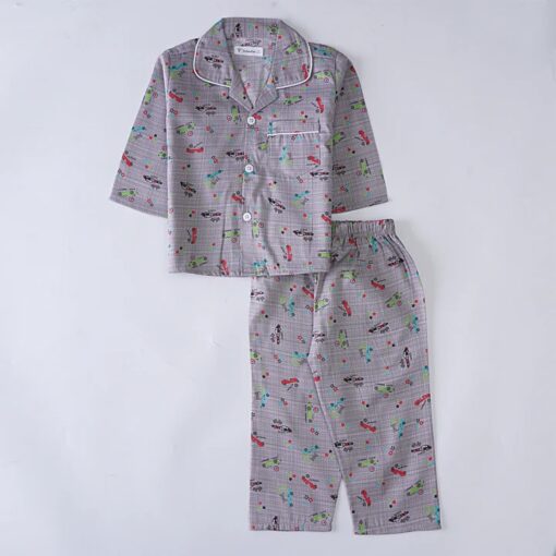 Boys Night Suit Full Sleeves Cars